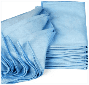 Microfiber Glass Blue Towel