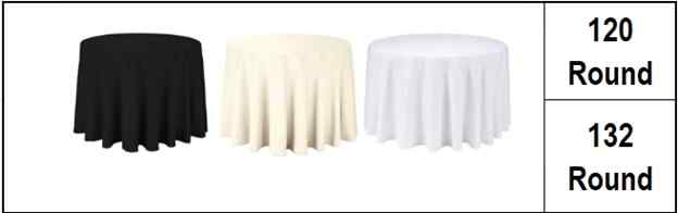 Round table Cloths