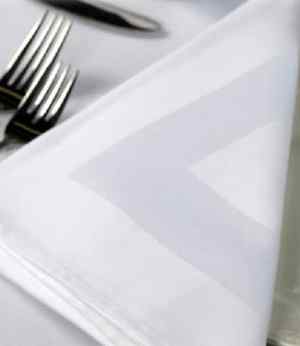 White Satin Band Napkin